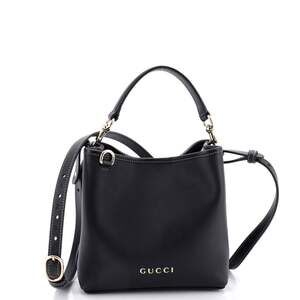 Gucci Emblem Bucket Bag Leather Small #202781G22B